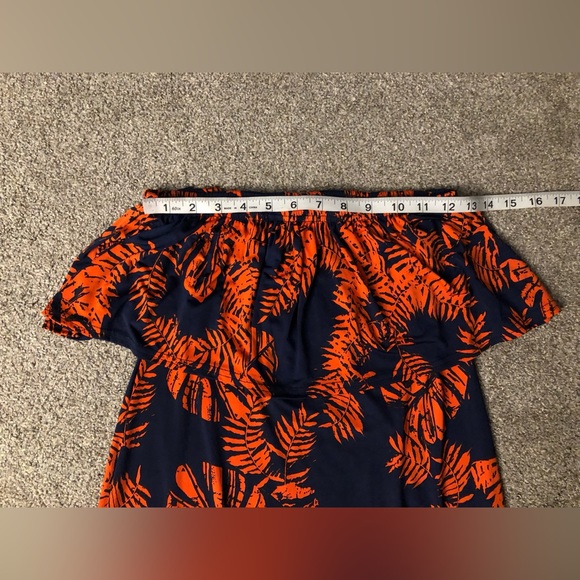 BOOHOO Tropical themed Palm Leaf Stretchy dress 8 Maxi party boho casual summer - Picture 4 of 12